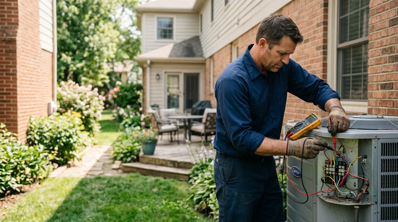 HVAC technician working near Sutton, MA